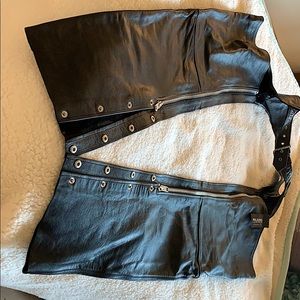 Guine Leather Riding Chaps by Wilson Leather